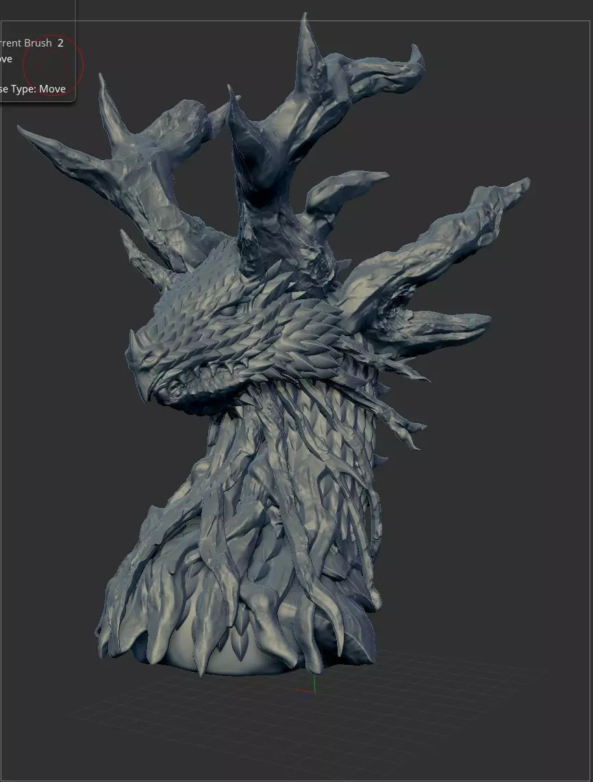 Dragonbust 4 dragon head 3D print model_0
