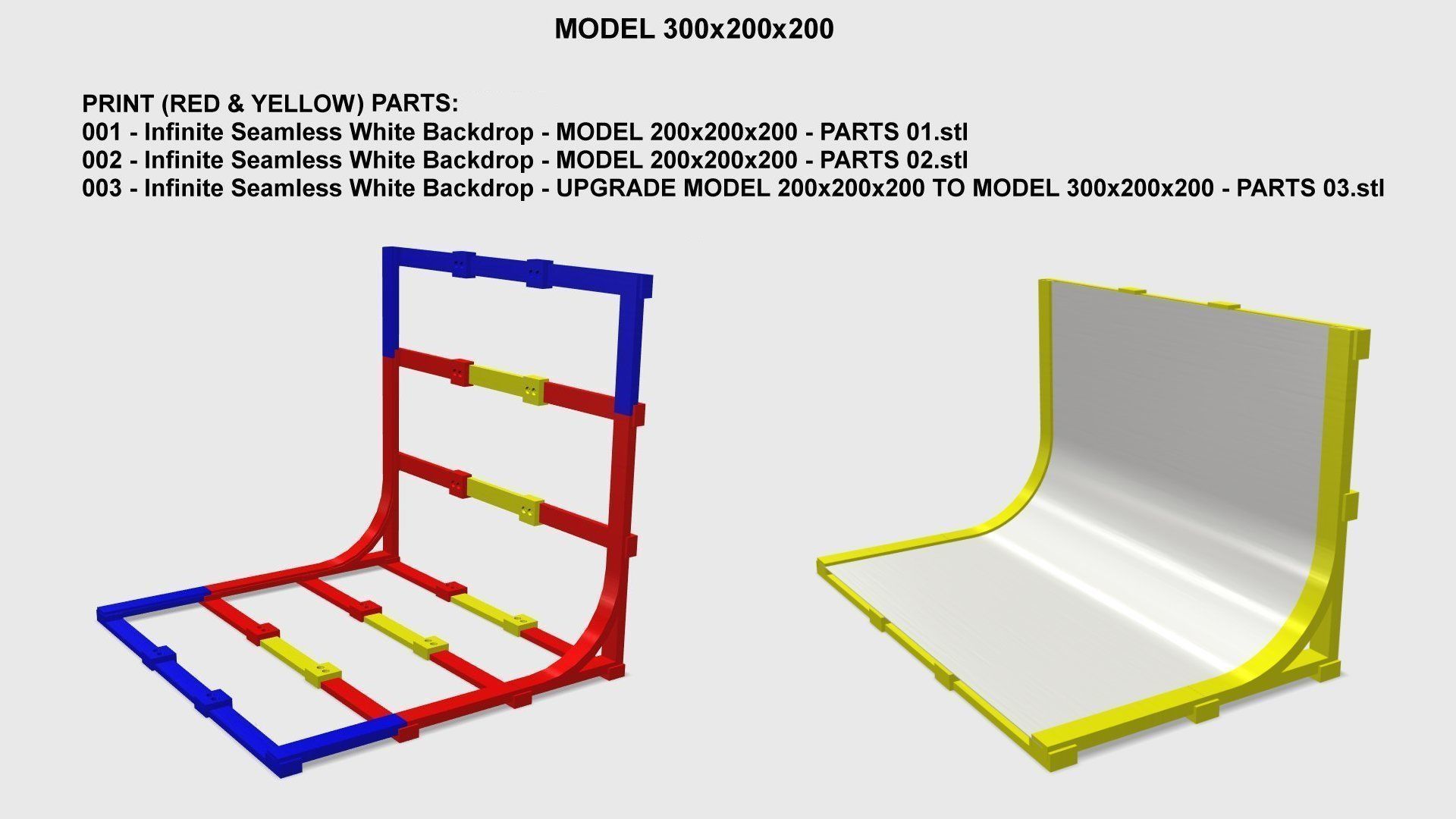 Infinite Seamless White Backdrop - PHOTOGRAPHY PRO 3D print model_10