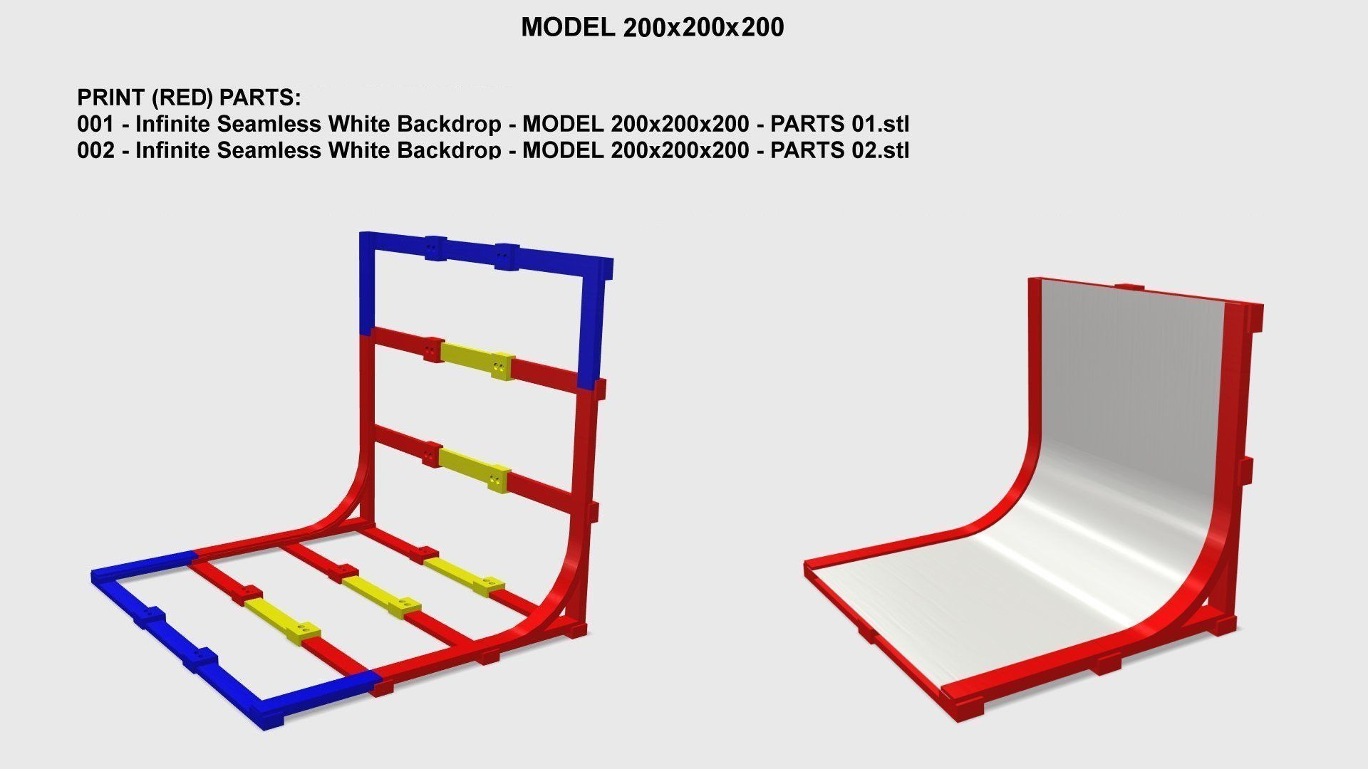 Infinite Seamless White Backdrop - PHOTOGRAPHY PRO 3D print model_9