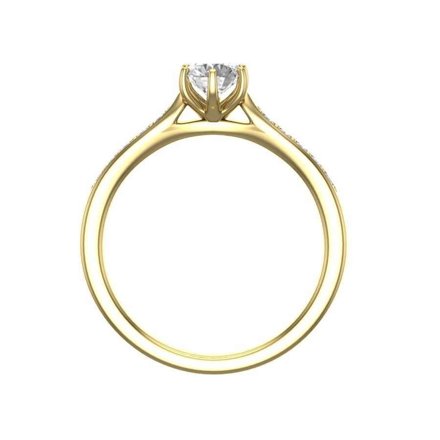  ring with stones   5588 3D print model_3