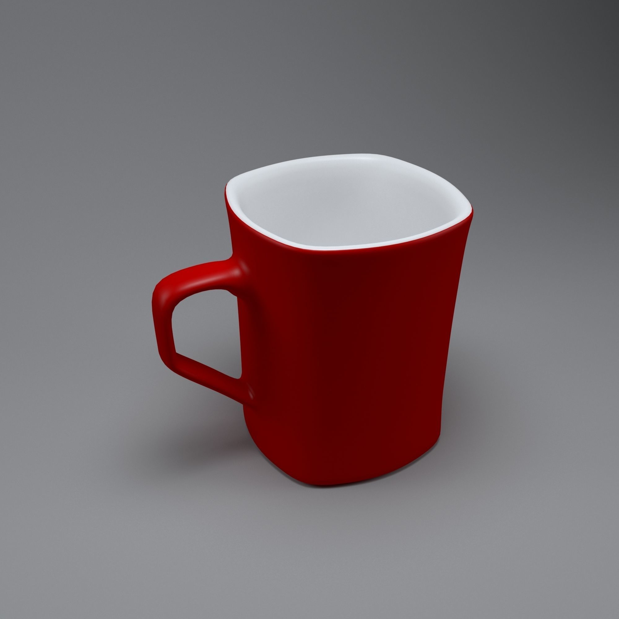 Red Mug 3D model_4