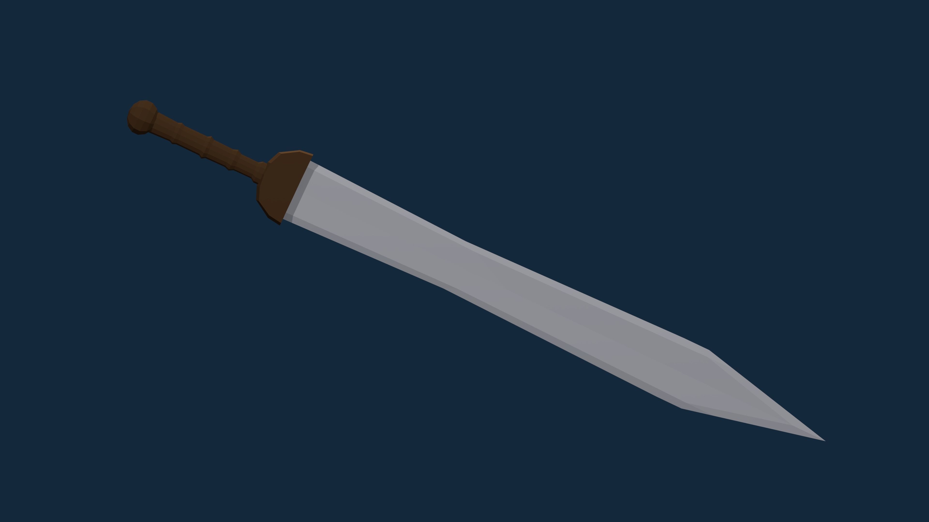 Roman Legionary and Centurion Low-poly 3D model_7