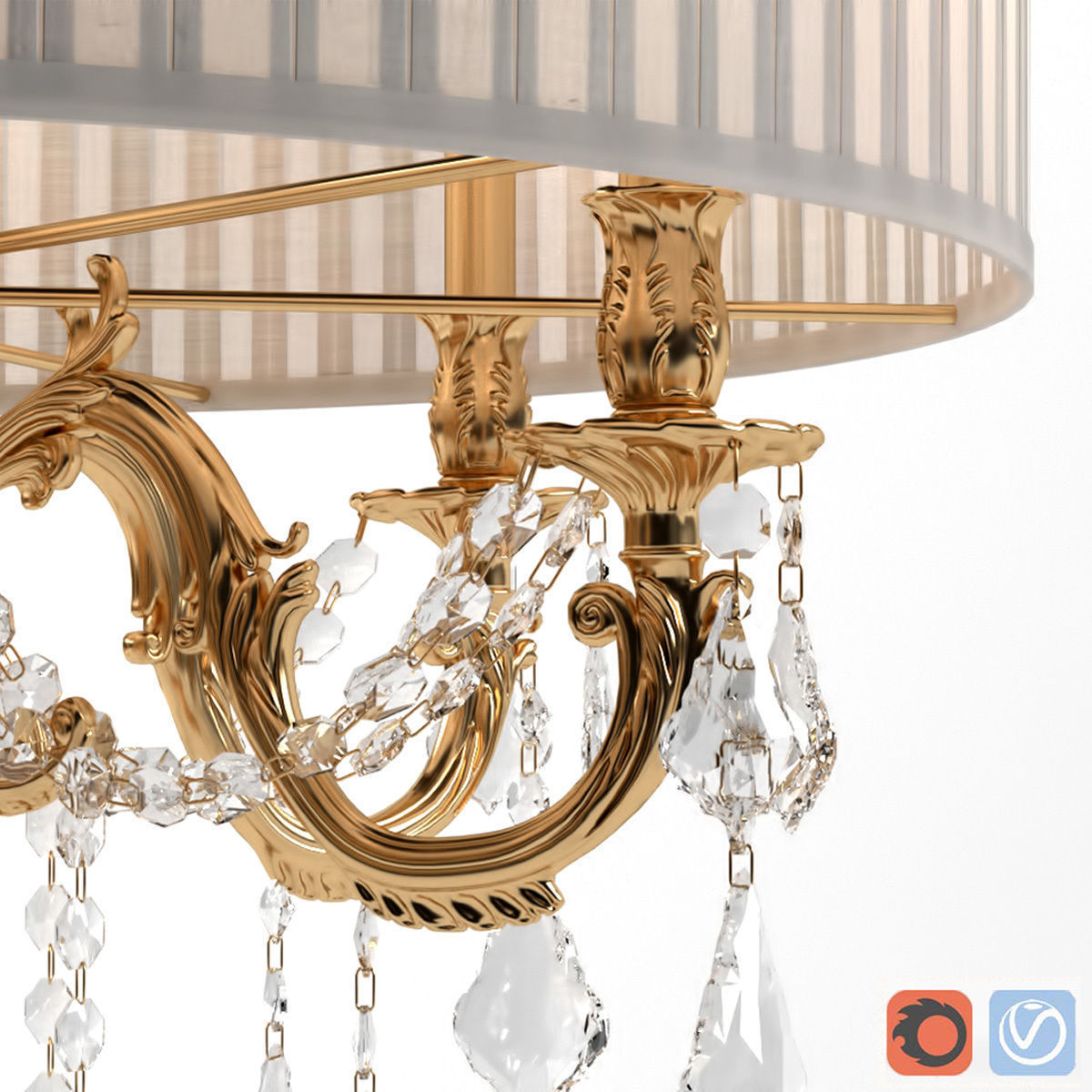 Table lamp Zanaboni 3D model_2