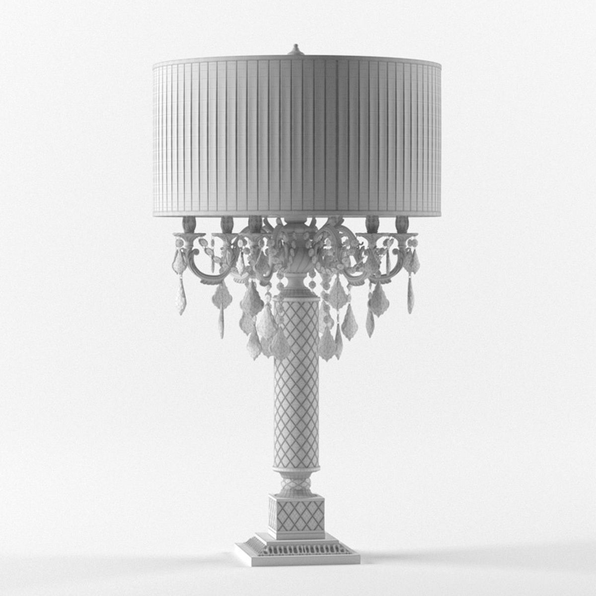 Table lamp Zanaboni 3D model_4