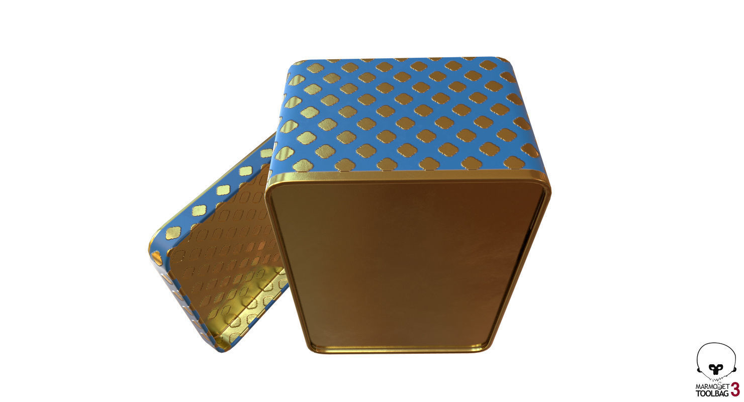 Metal Box model Low-poly 3D model_22