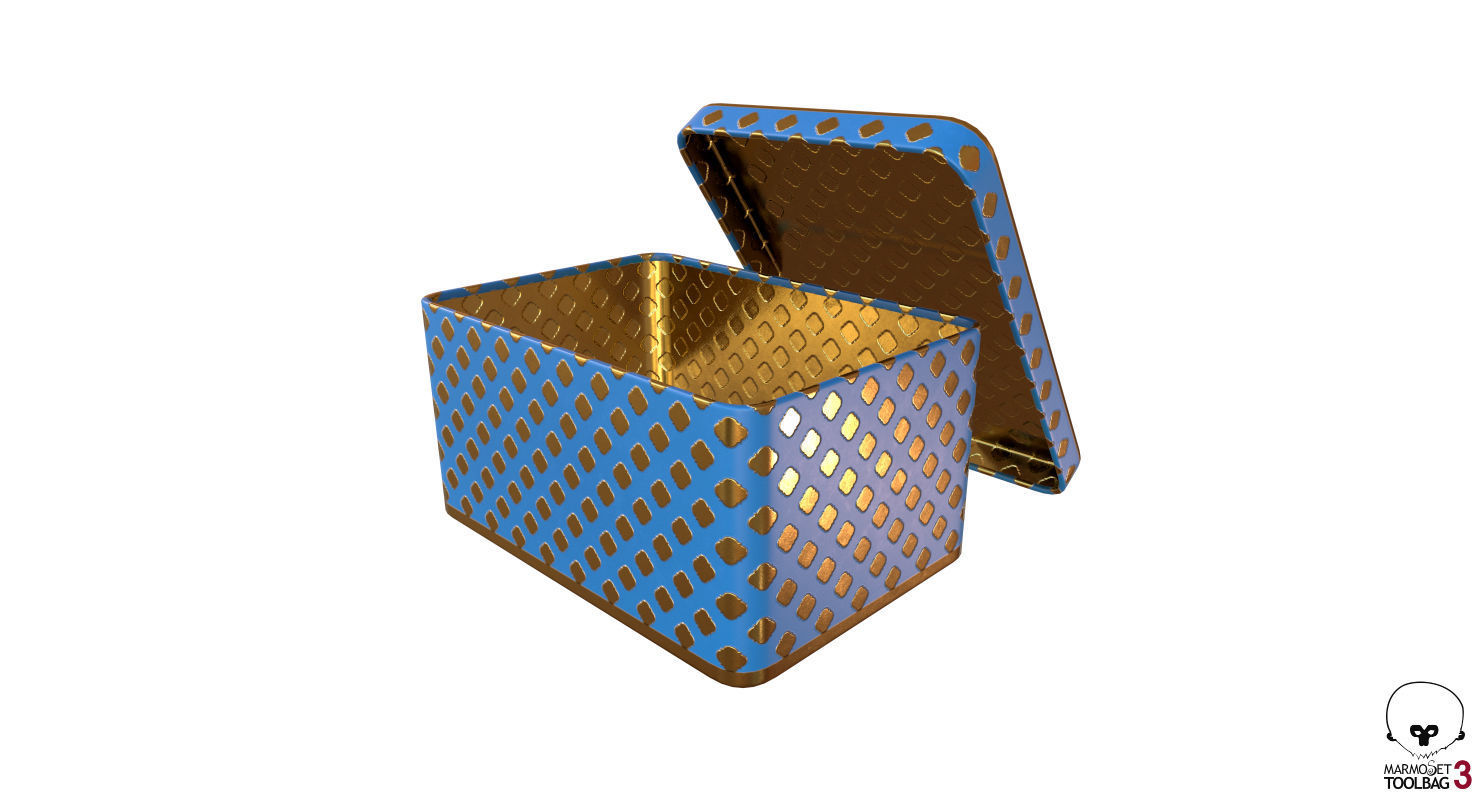 Metal Box model Low-poly 3D model_18