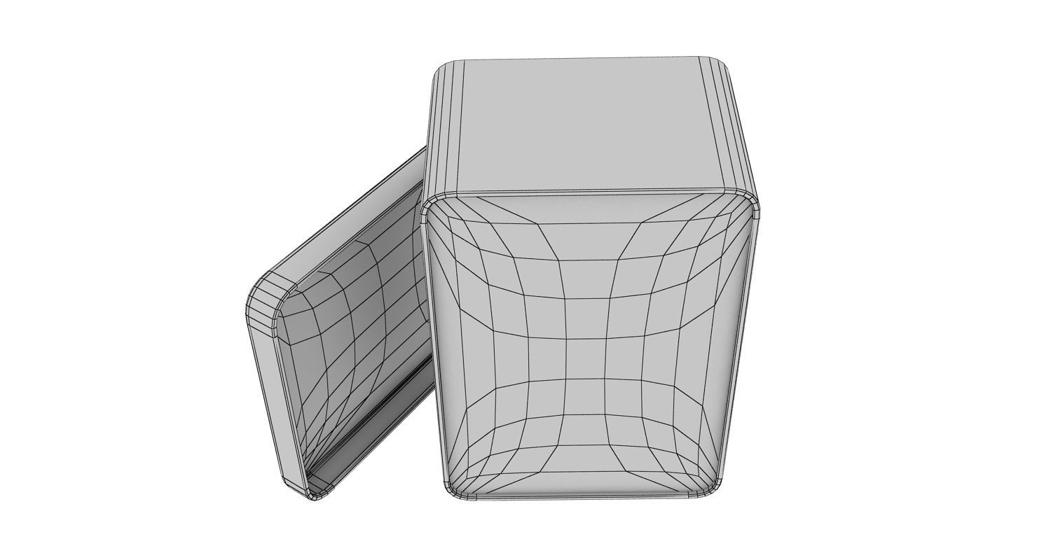 Metal Box model Low-poly 3D model_15