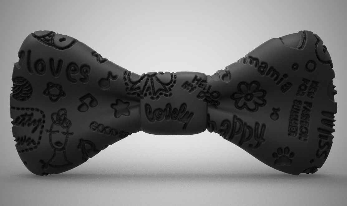Cute Bow Tie 3D print model_5