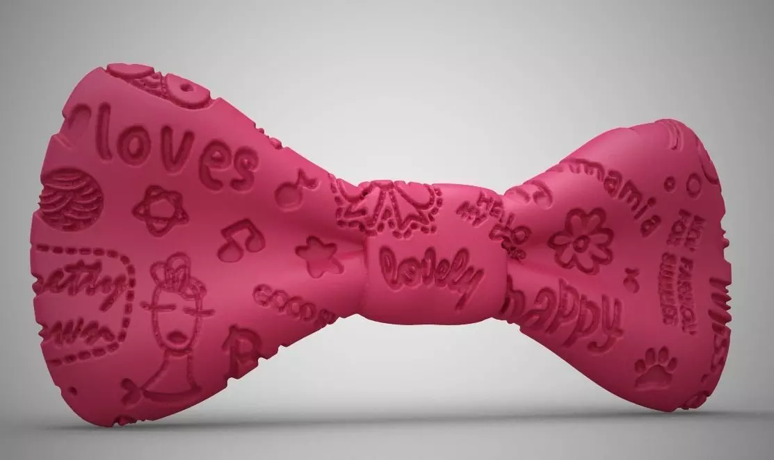 Cute Bow Tie 3D print model_0