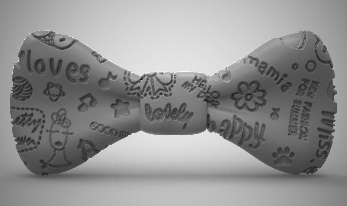 Cute Bow Tie 3D print model_8