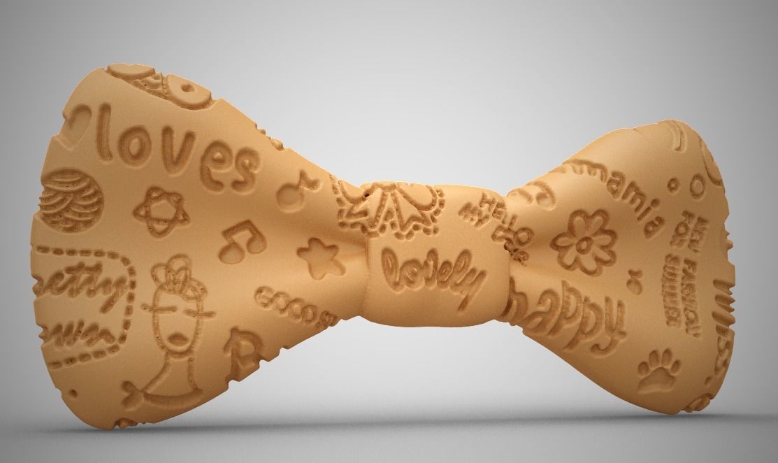 Cute Bow Tie 3D print model_4