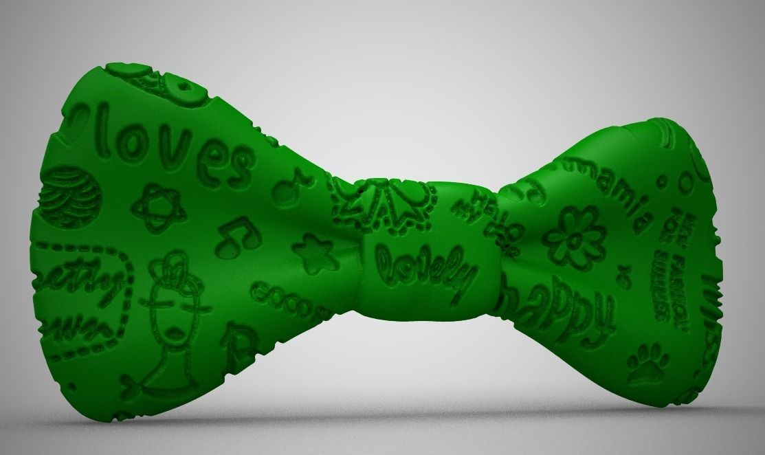 Cute Bow Tie 3D print model_2