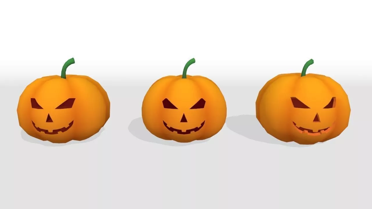 Halloween Pumpkin free VR / AR / low-poly 3D model | CGTrader