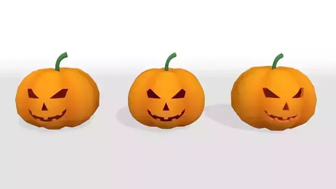 Halloween Pumpkin Free low-poly 3D model