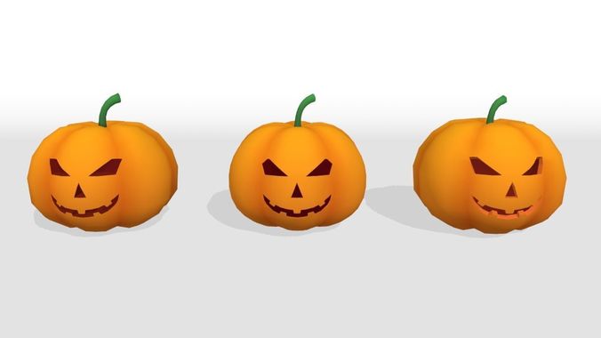 Halloween Pumpkin Free low-poly 3D model