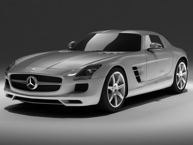 MERCEDES SLS AMG std mat 3D model_2