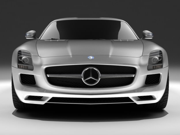MERCEDES SLS AMG std mat 3D model_6