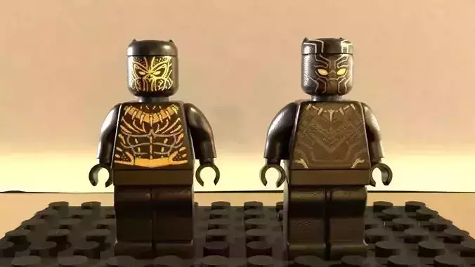 Lego Black panther and Erik killmonger