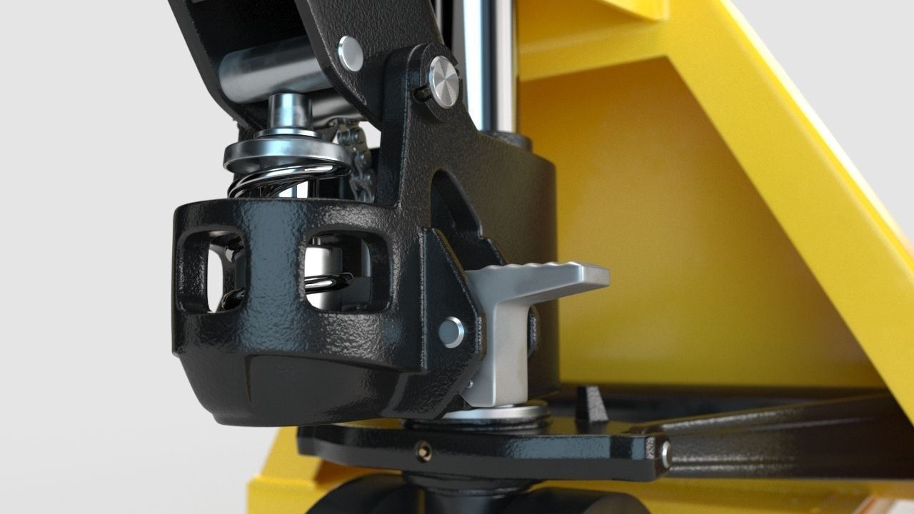 Pallet Truck  Lift Truck animation ready   3D model_4