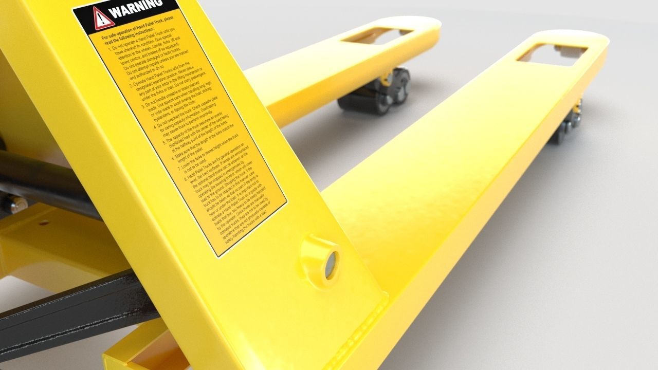 Pallet Truck  Lift Truck animation ready   3D model_5