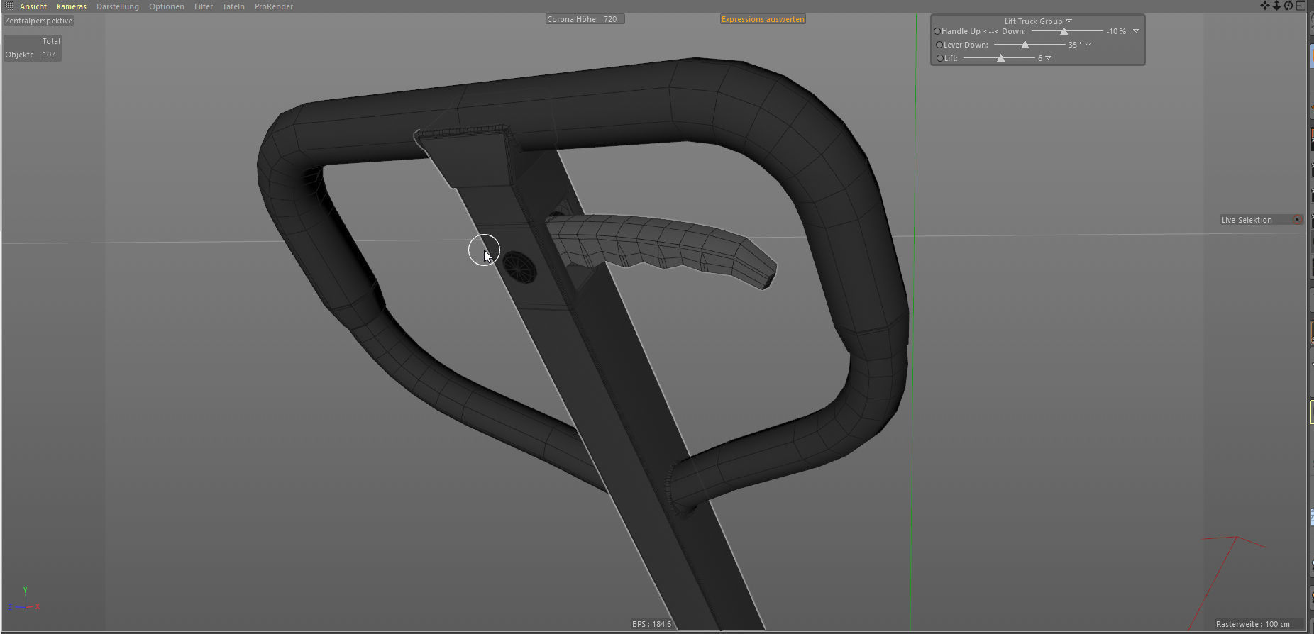 Pallet Truck  Lift Truck animation ready   3D model_11