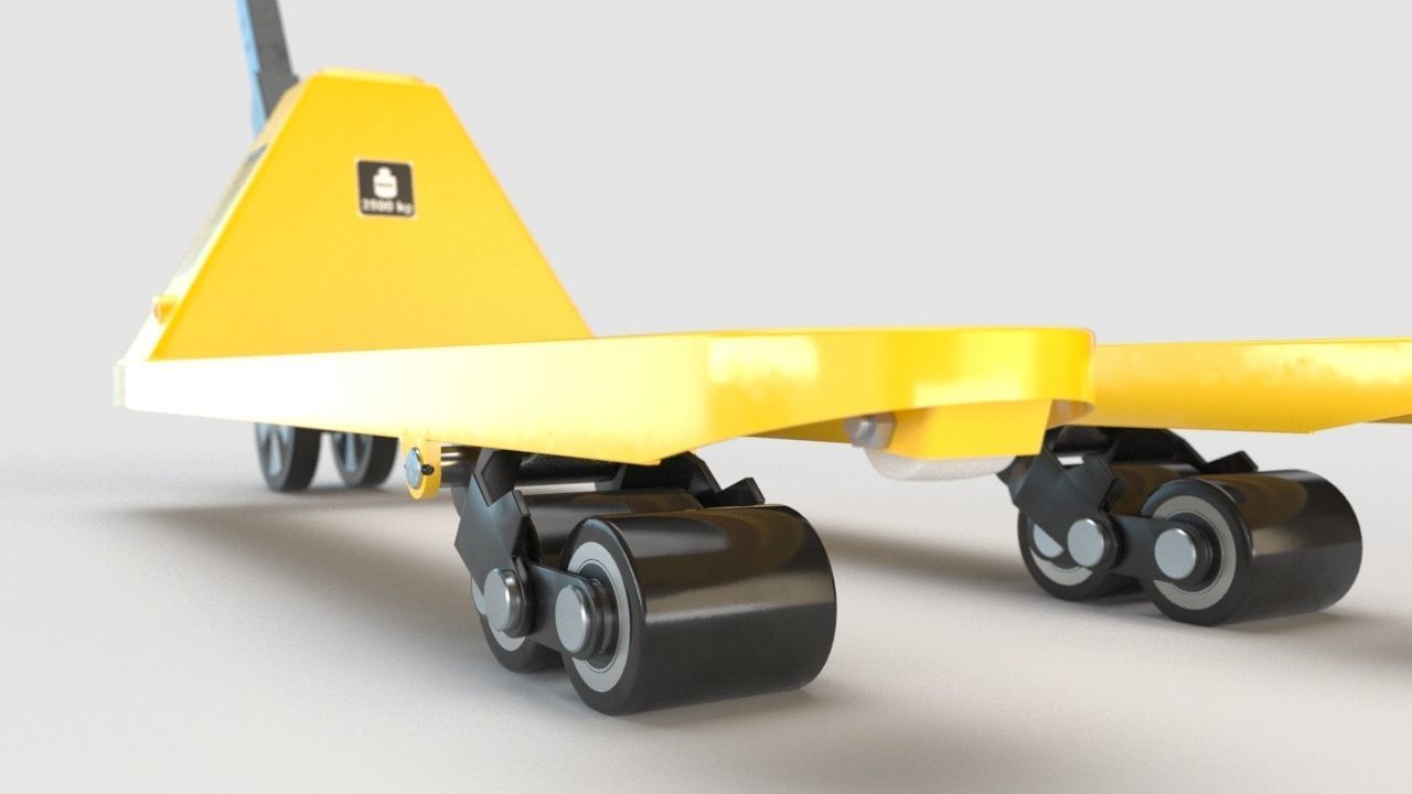Pallet Truck  Lift Truck animation ready   3D model_7