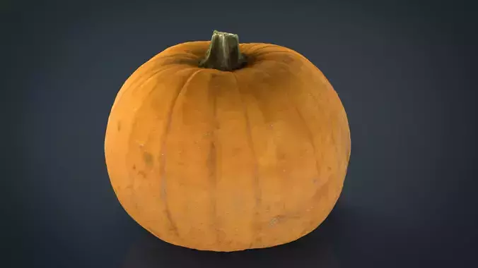 Realistic Pumpkin Low-poly 3D model