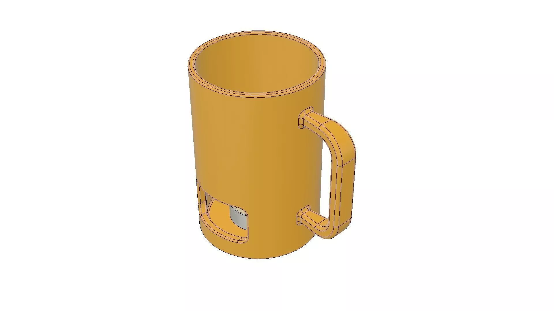 Fondue Heated Mug 3D print model