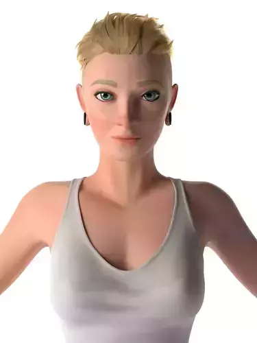 Stylized Woman 3D model