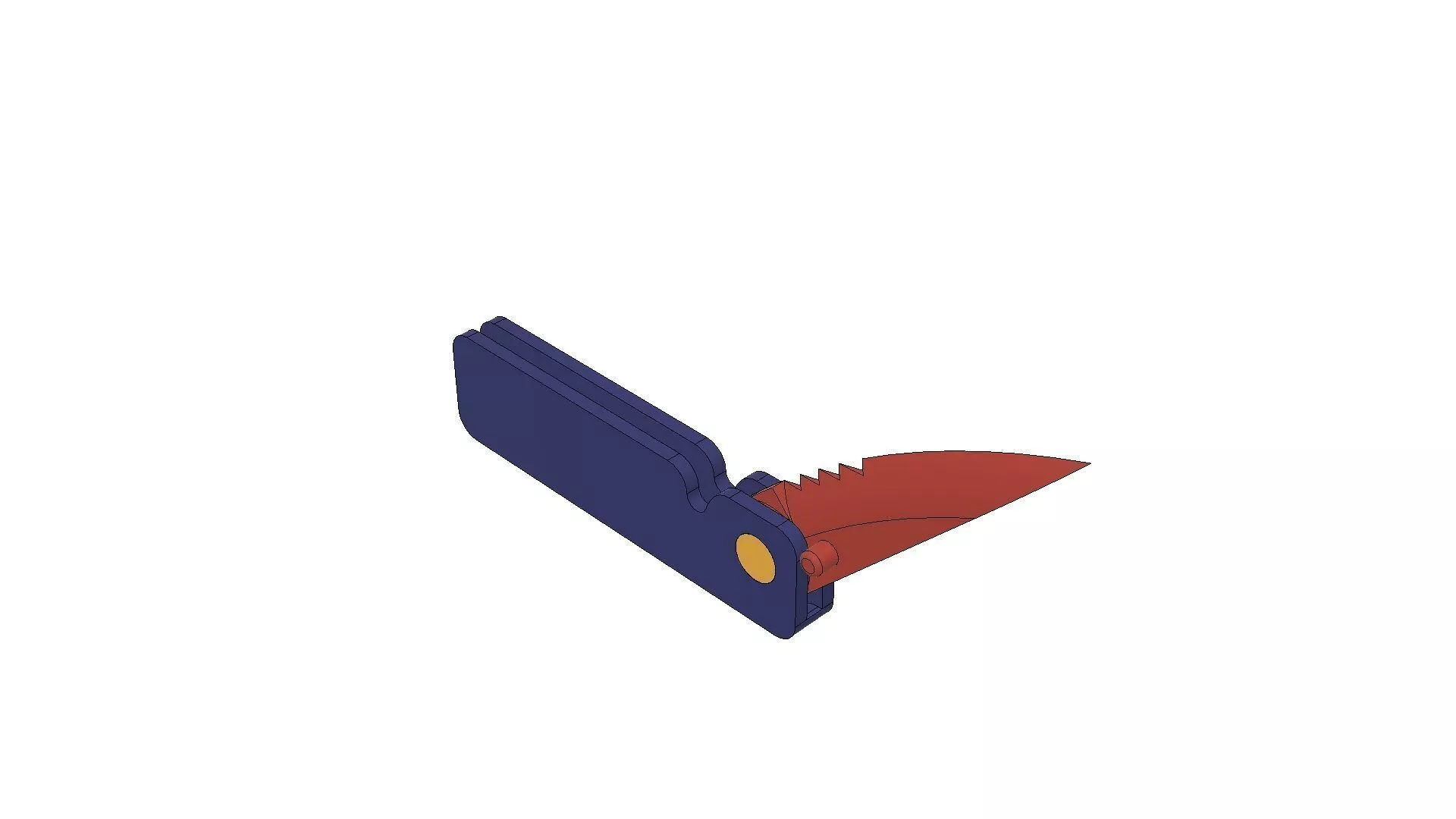 3D Printed Foldable 9cm Knife 3D print model