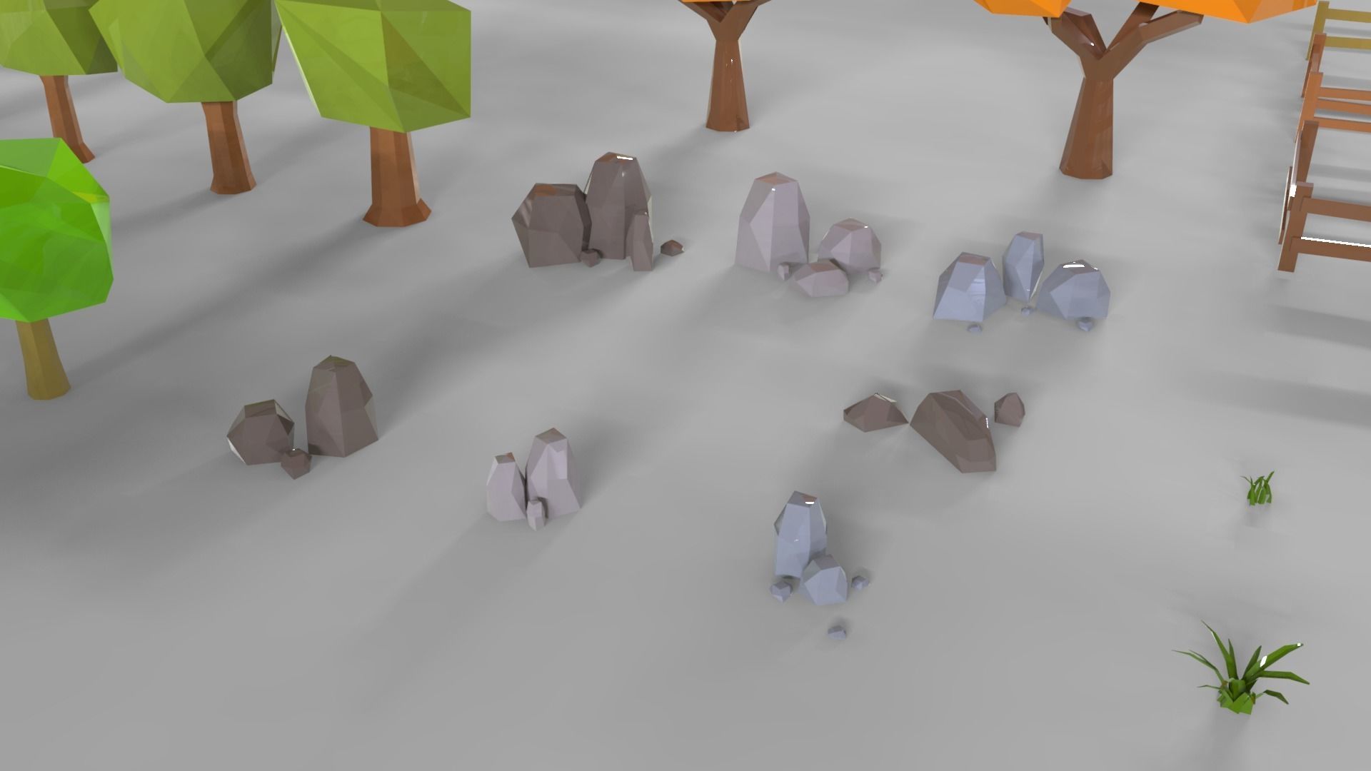 Nature Pack Low-poly 3D model_9