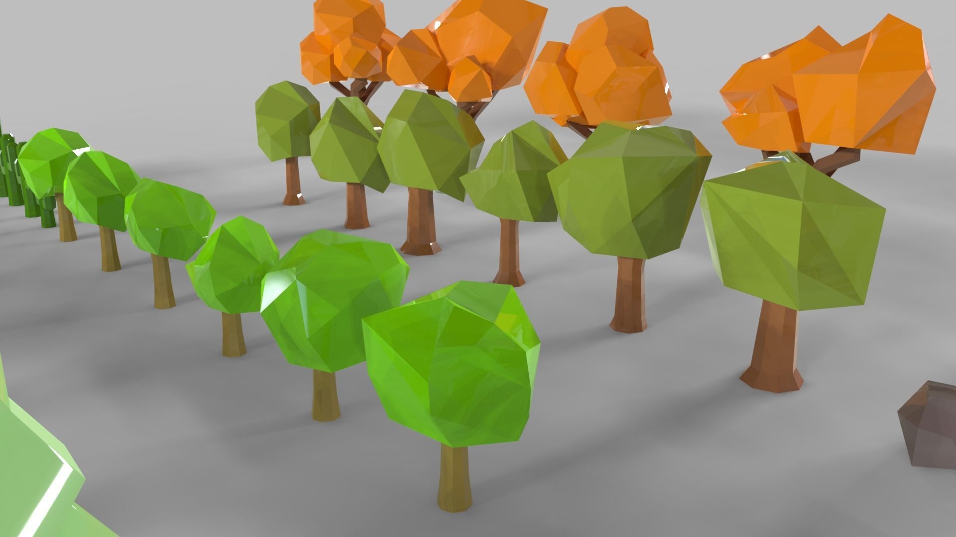Nature Pack Low-poly 3D model_7