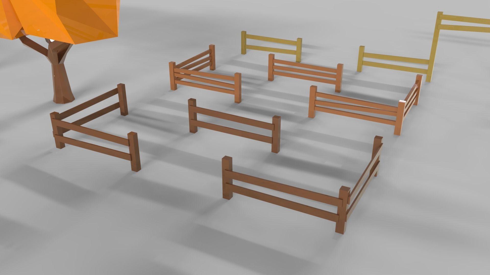 Nature Pack Low-poly 3D model_13