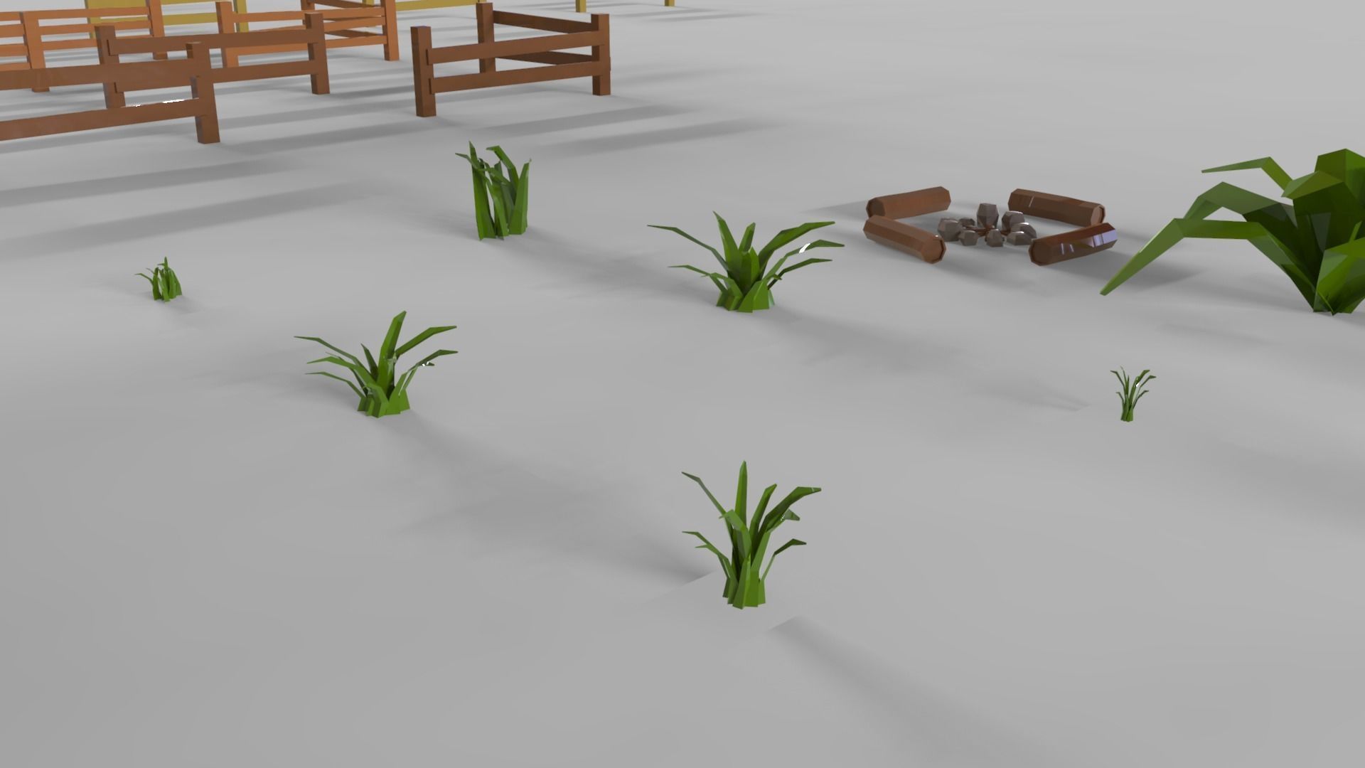 Nature Pack Low-poly 3D model_11