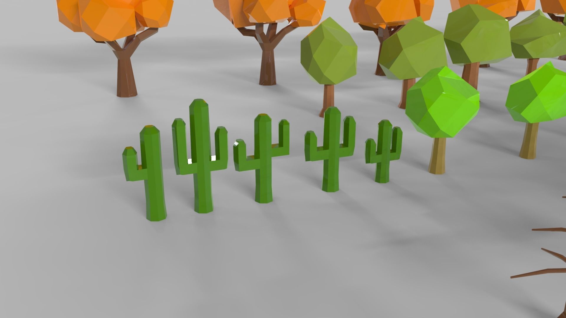 Nature Pack Low-poly 3D model_6