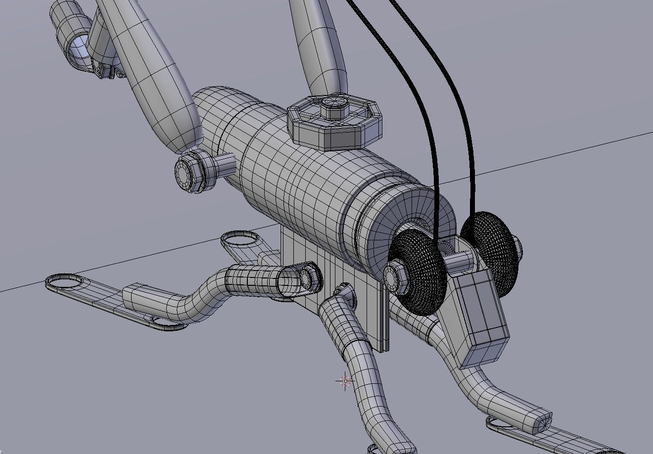 Steampunk Grasshopper 3D model_6