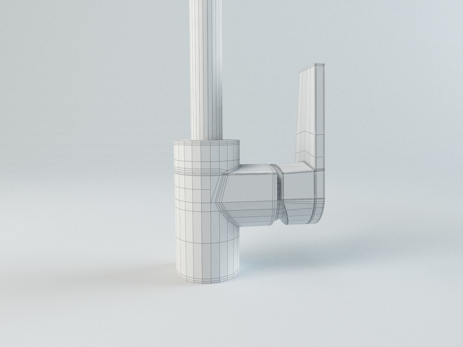 Deca Level Kitchen Faucet 3D model_5