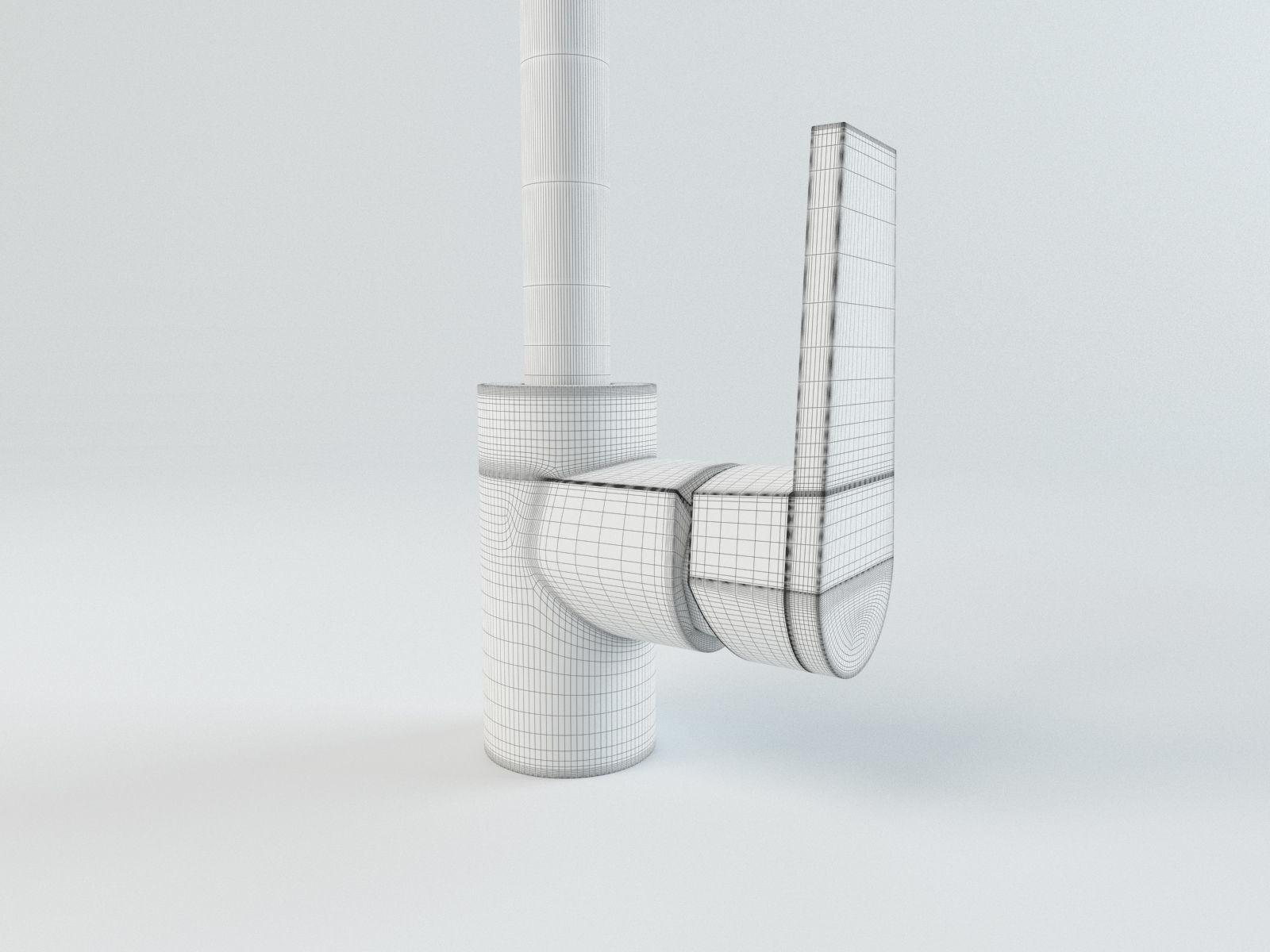 Deca Level Kitchen Faucet 3D model_4