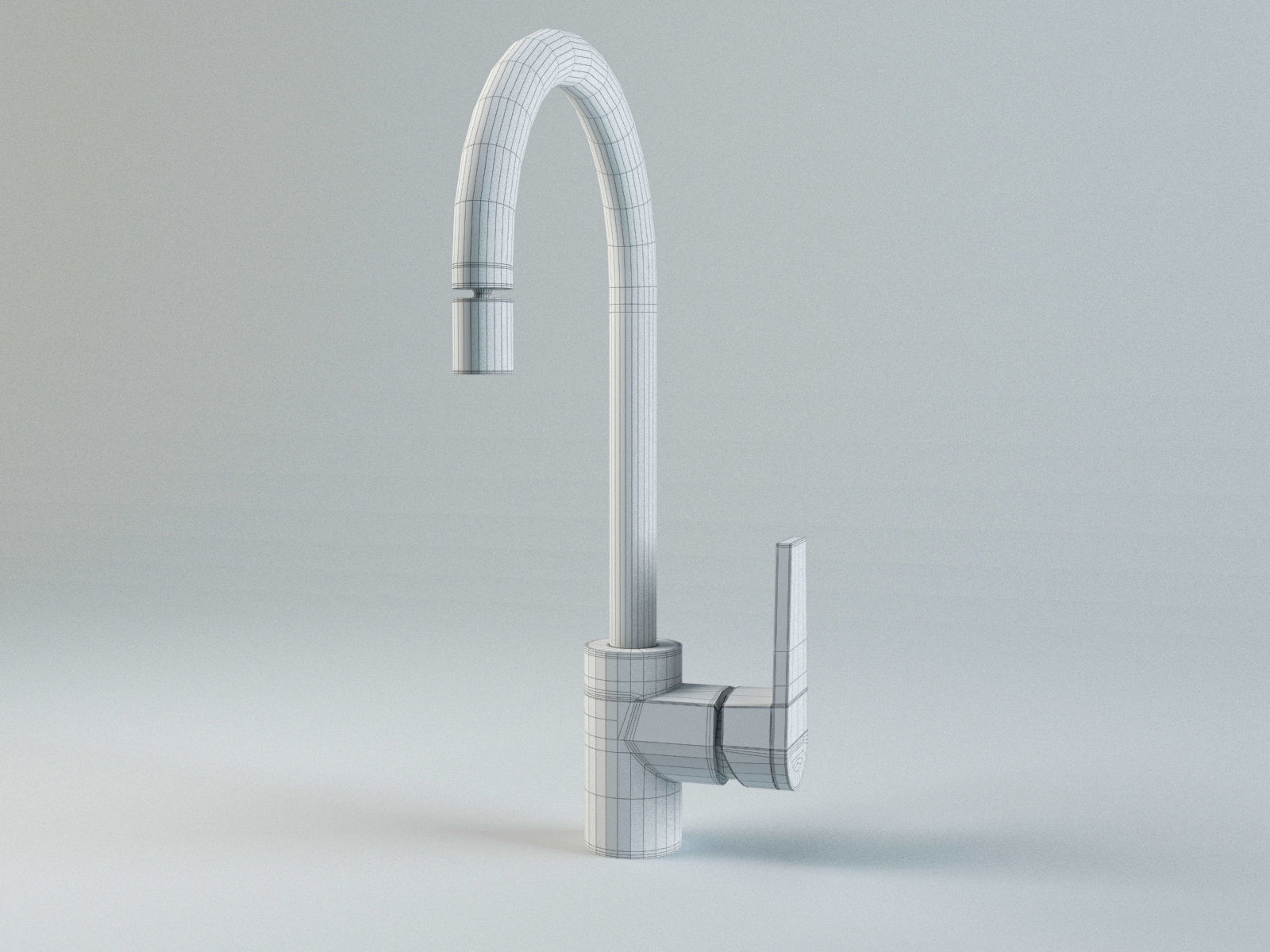 Deca Level Kitchen Faucet 3D model_1