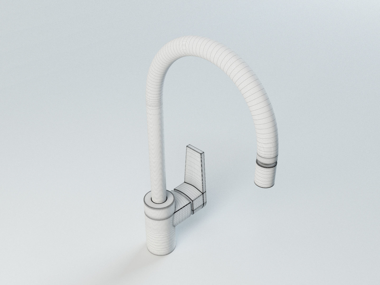 Deca Level Kitchen Faucet 3D model_10