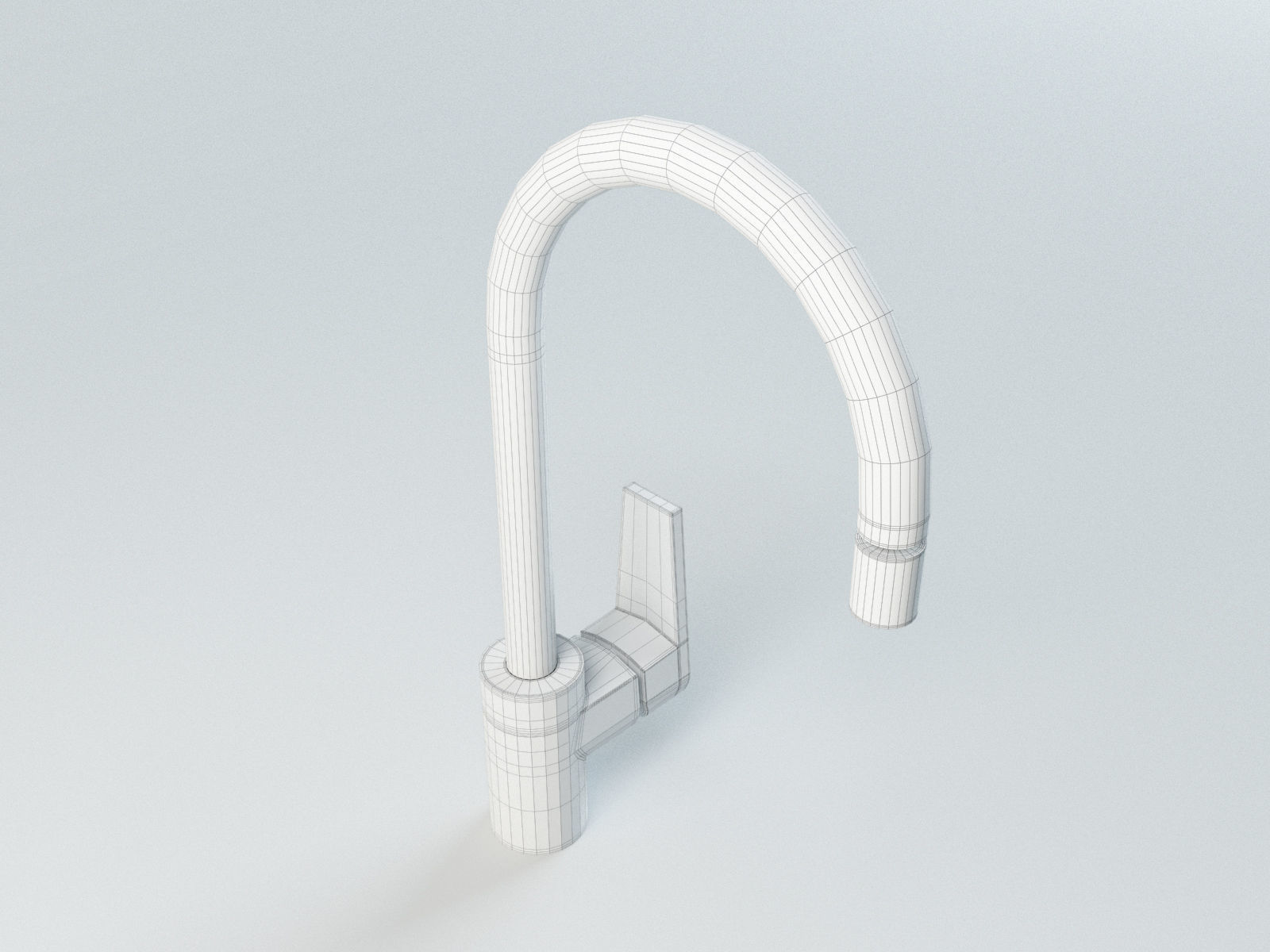 Deca Level Kitchen Faucet 3D model_9