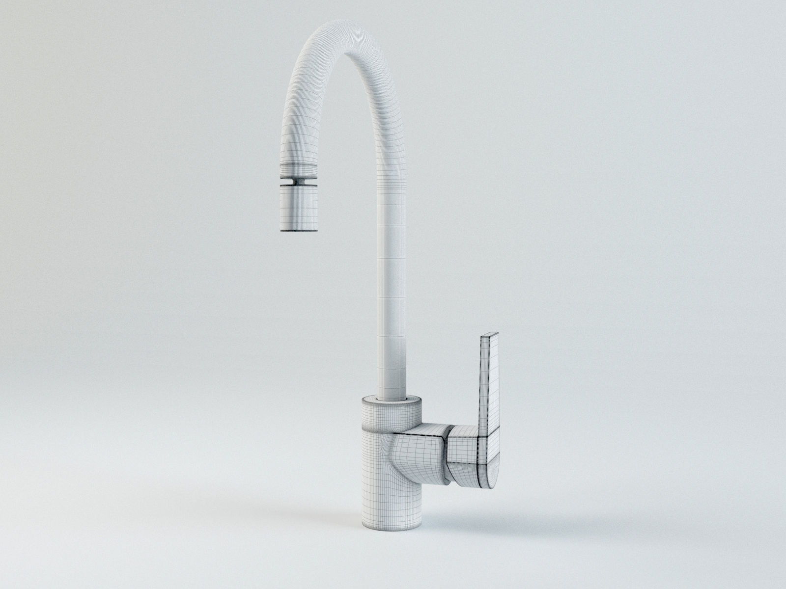 Deca Level Kitchen Faucet 3D model_2