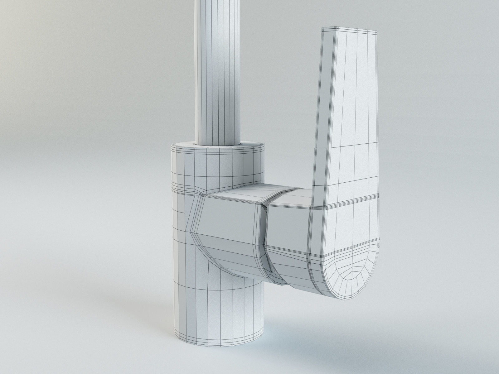 Deca Level Kitchen Faucet 3D model_7