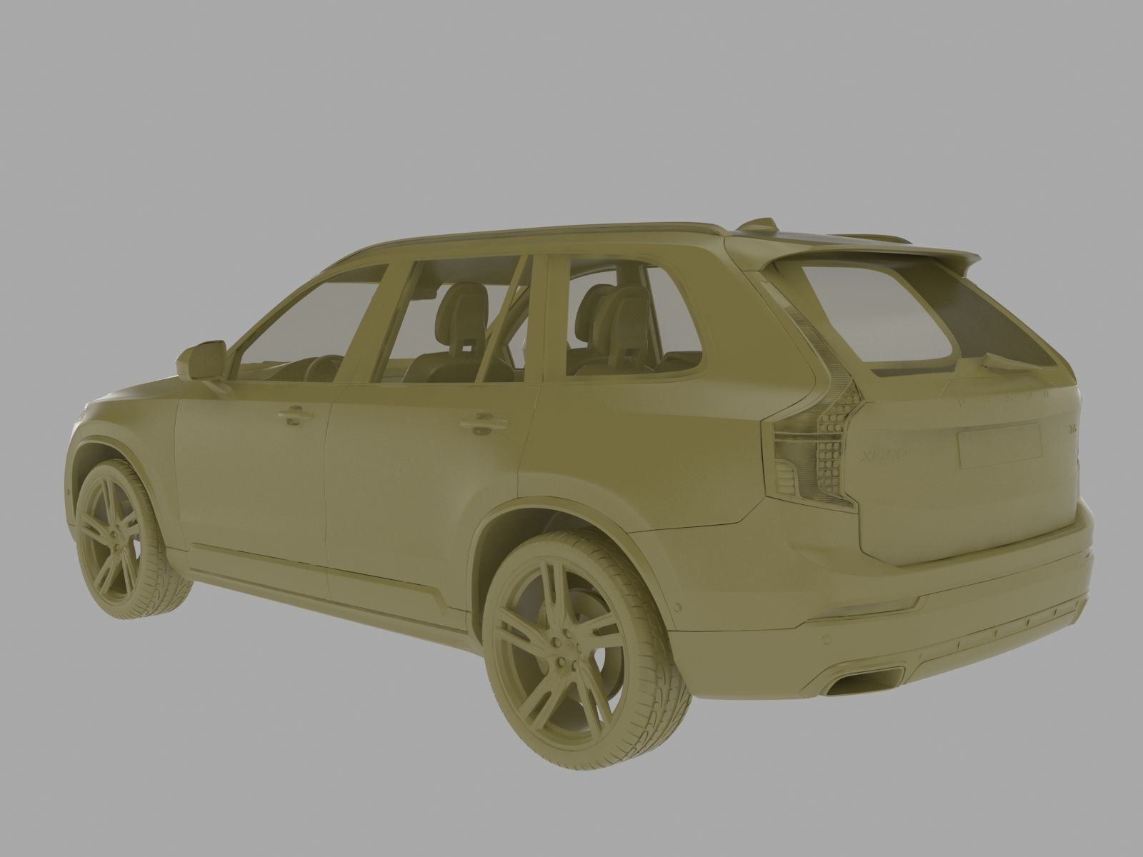 Volvo xc90 3D model_9