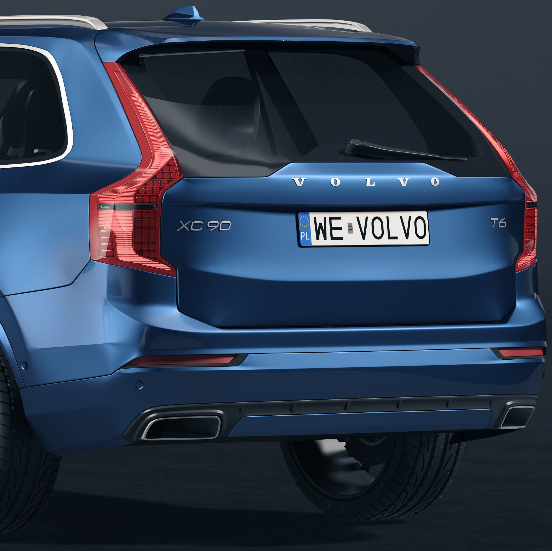 Volvo xc90 3D model_3