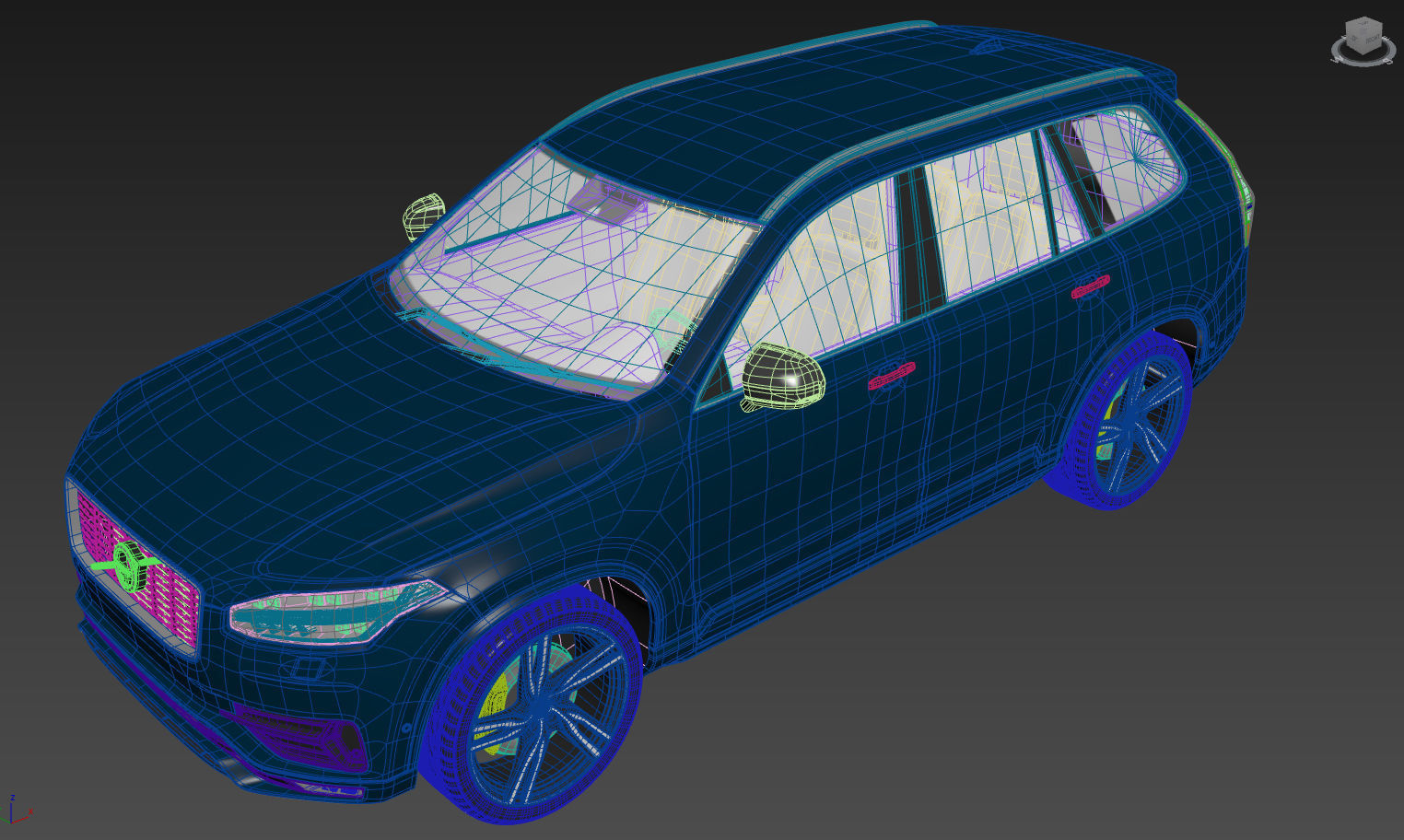 Volvo xc90 3D model_4