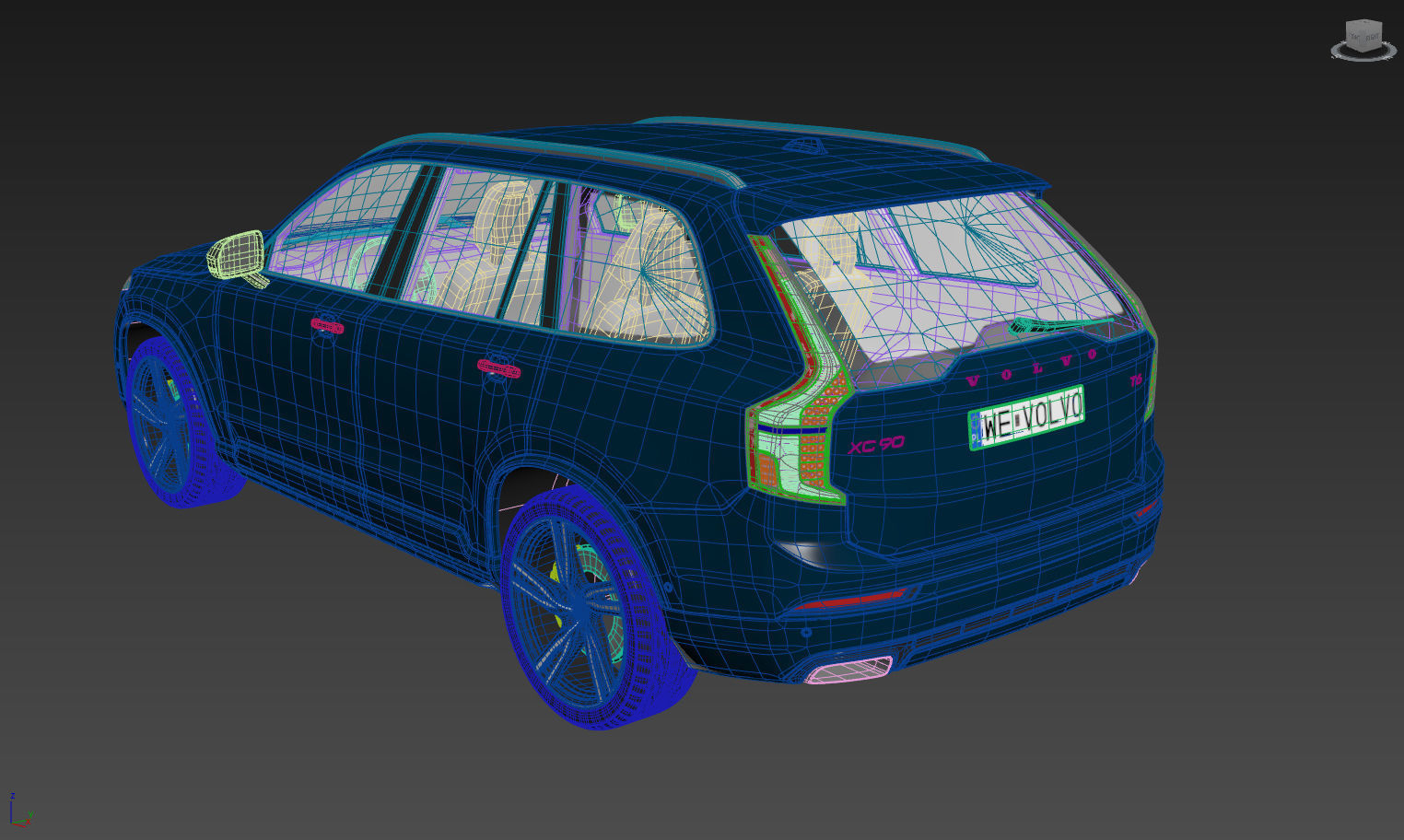 Volvo xc90 3D model_5