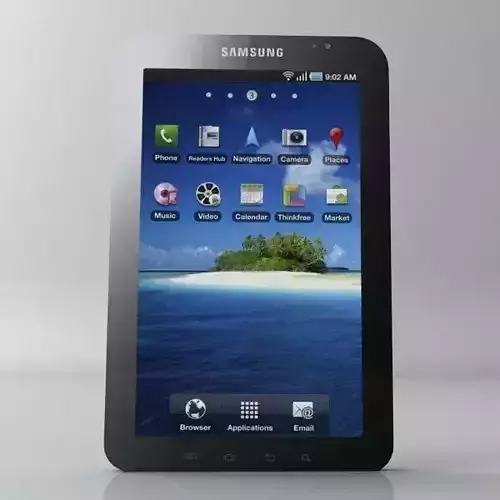 samsung p1000 galaxy tablet 3D model
