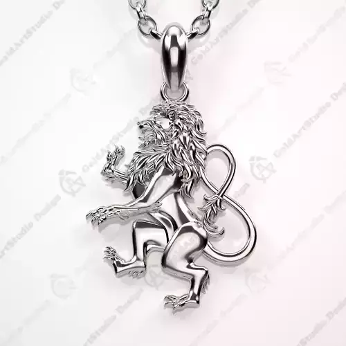 Leo Zodiac Sign Pendant 001-08 3D print model
