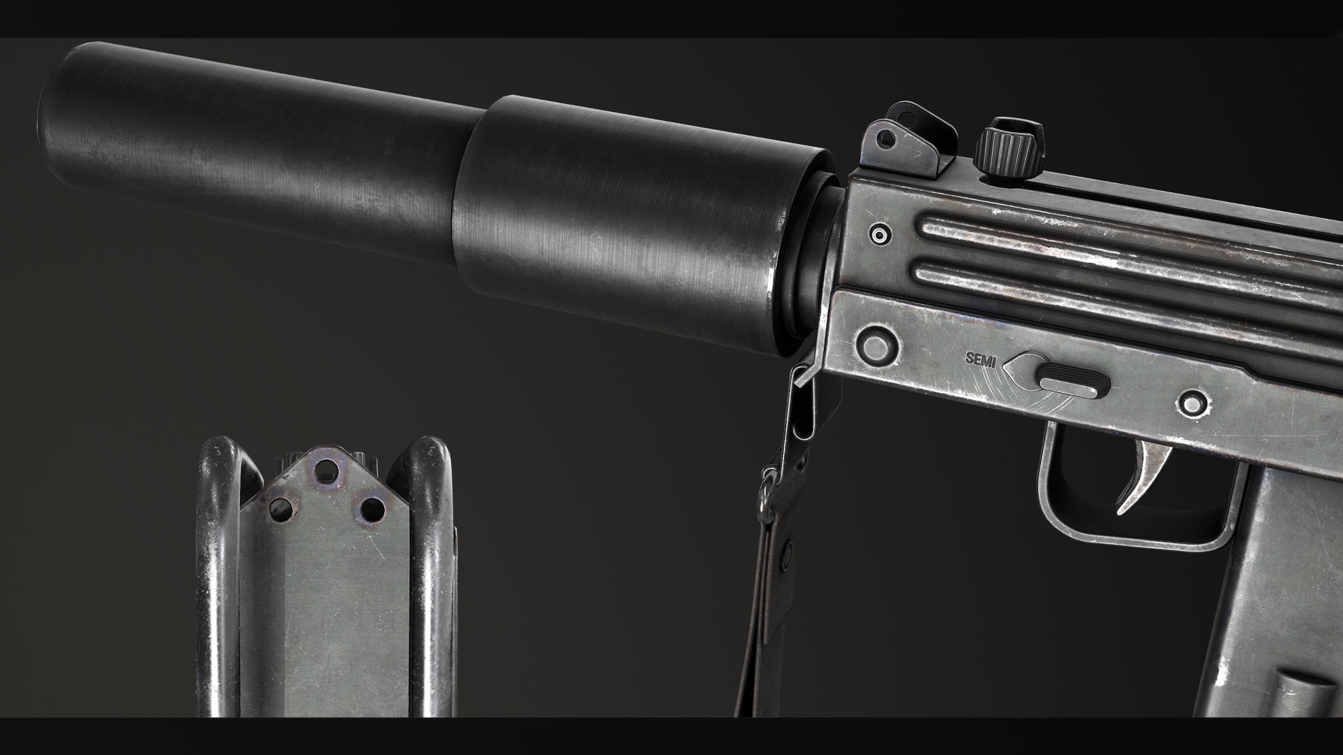 PBR MAC-10 Pack 3D Model Collection_17